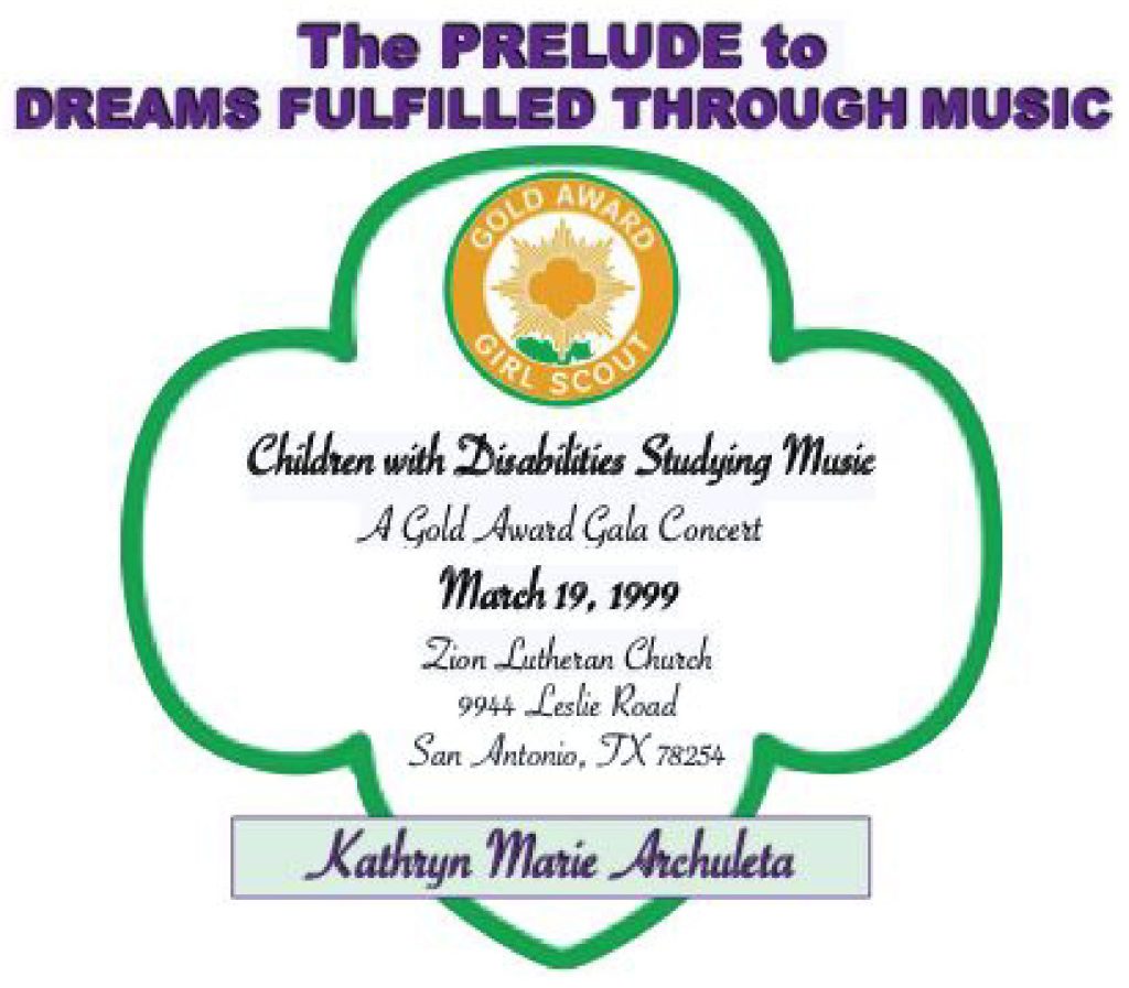 1999 Dreams Fulfilled Through Music First Concert
