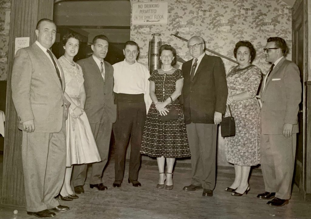 Mindie Cere, Maddalena Belfiore, Philip Crucianelli, Frankie Yankovic, Addie Cere, Ernest Deffner, Frances Margolis, and ?