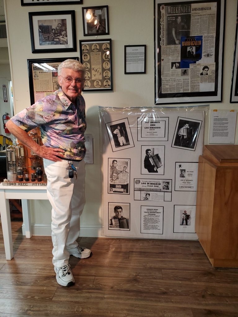 Lou DiMaggio with display